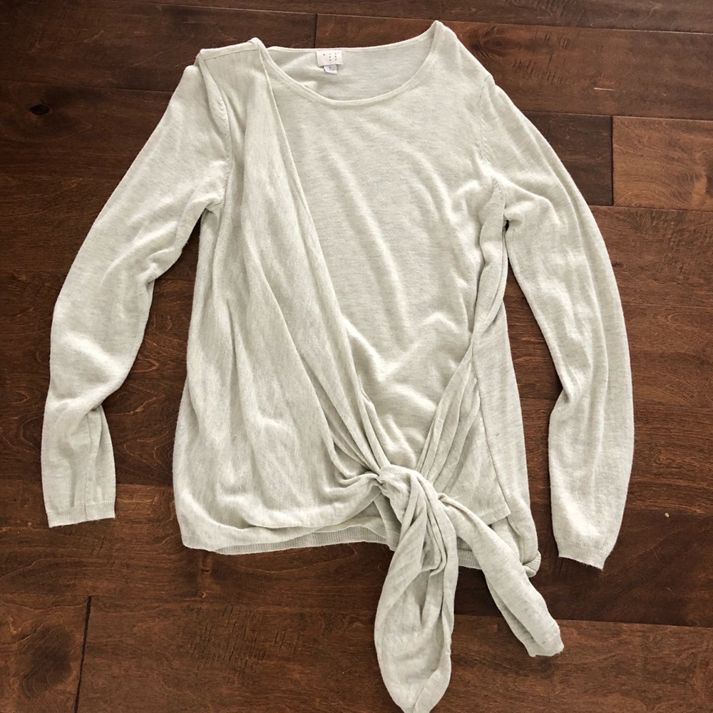 A New Day side knot sweater